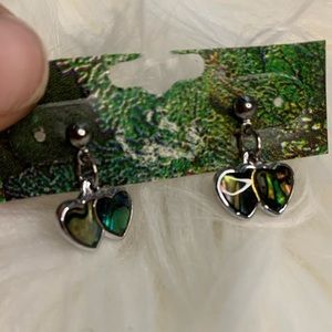 Double Heart Jade/Multi Color Earrings
